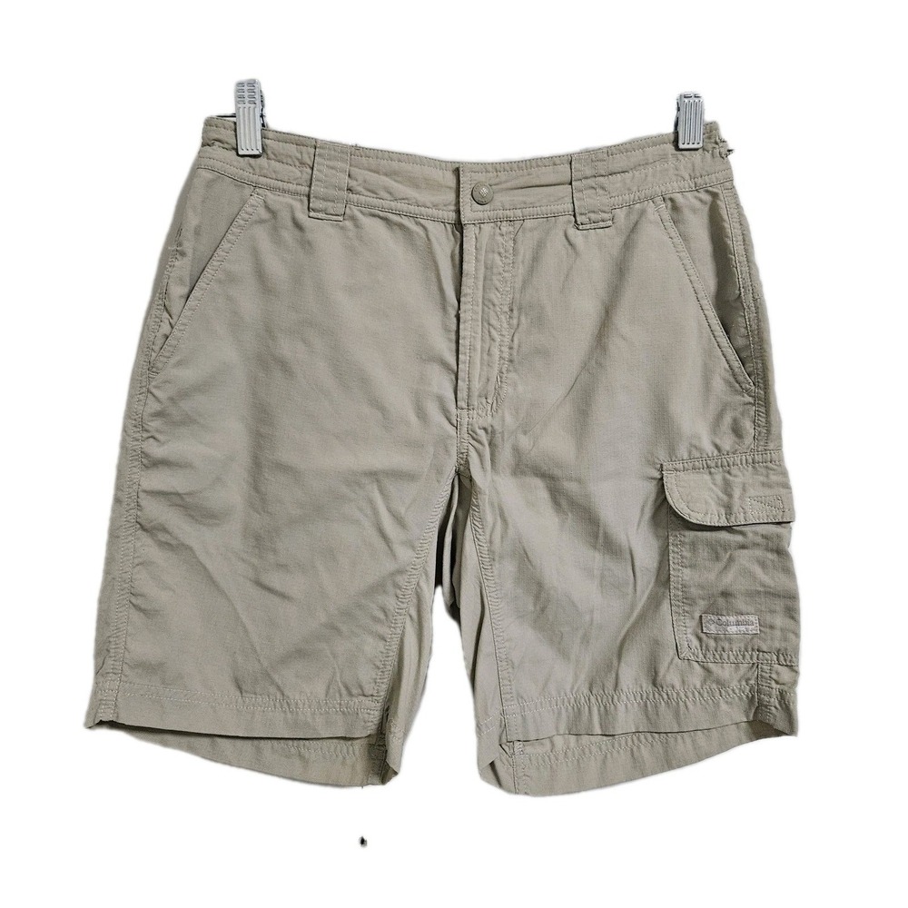 Columbia Cargo Shorts Women 6 Tan GRT Omni-Dry Packable Hiking Utility 7" Inseam